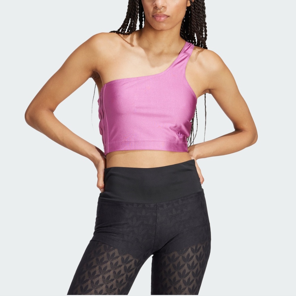 Adidas Spandex Cut-Out Crop Tank Size XS